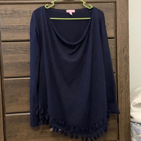 Lilly Pulitzer Sweaters - Lily Pulitzer tassel top